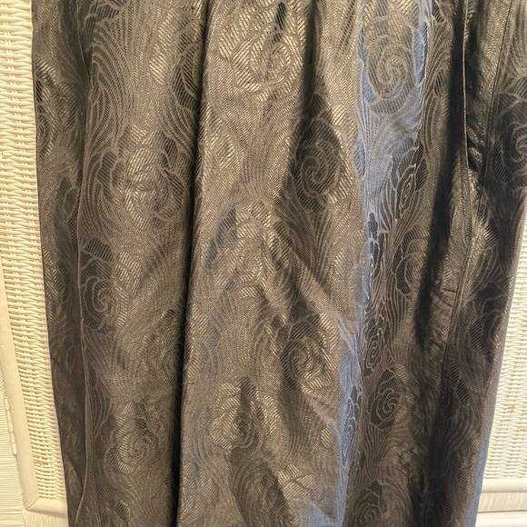 Vintage Fendi Black Rose Embroidered Formal Gown - Picture 14 of 14